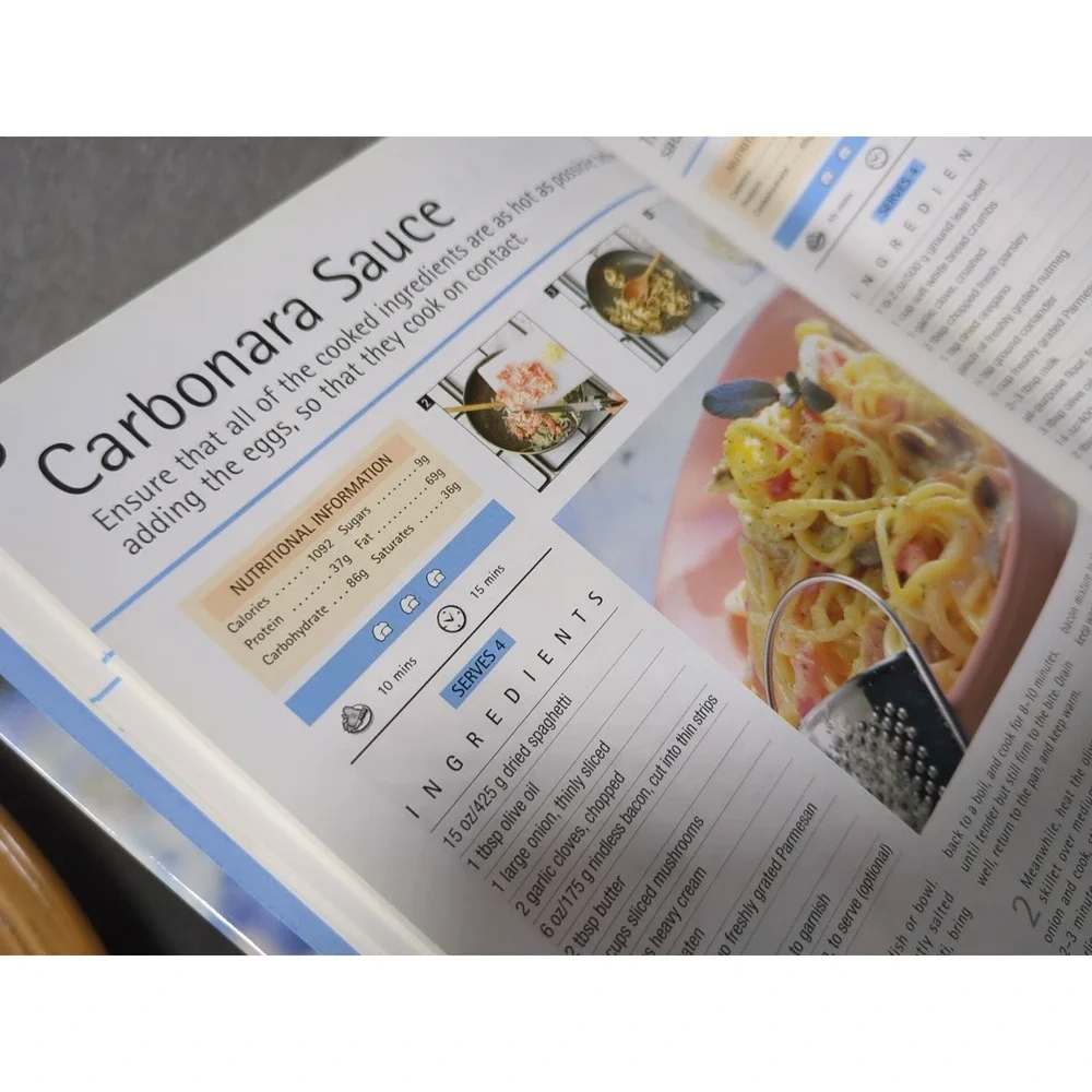 2003 Practical Pasta Sauces VTG Cookbook Published‎ by P3, Parragon, UK 32 pages